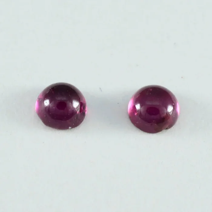 Garnet 1PC Small 8×8 MM Round Cabochon Red Polished semi Precious Precious Gemstone