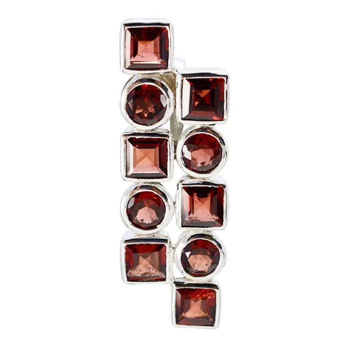 Garnet Classic American Silver deka Freya propsel Red Pendant Jewelry