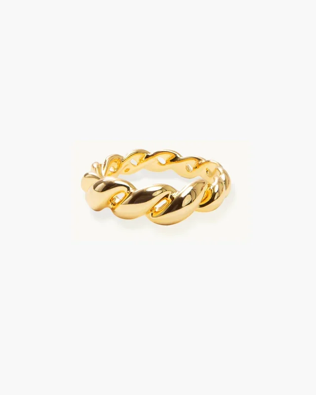 Gedrehter Goldring