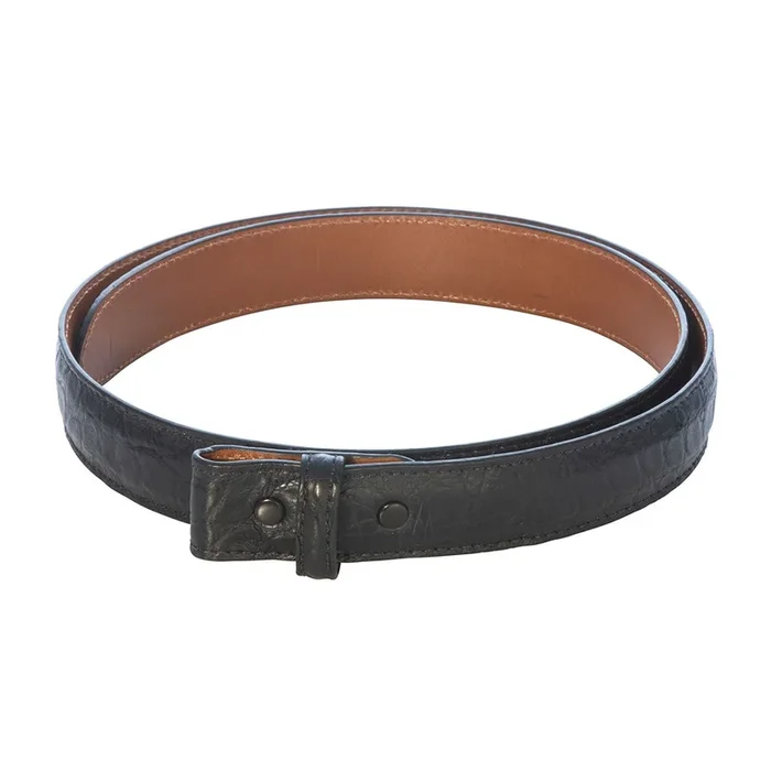 George Campsen Original Black Alligator Belt Strap 1-1/8″