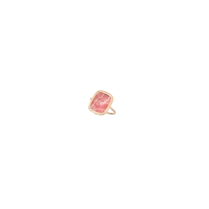 Ginette NY Antique Ring in pink golg and rhodocrosite – Lepage