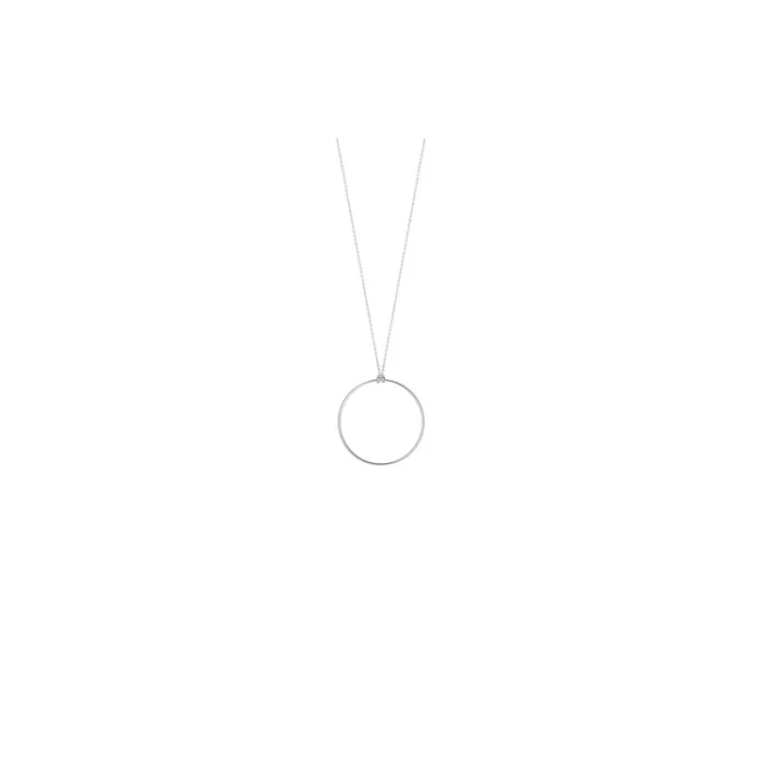 Ginette NY Baby Circle white gold necklace CCE002G, Ginette NY – Lepage