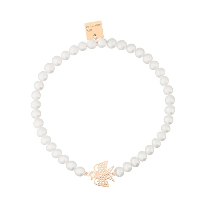 Ginette NY Georgia bracelet in rose gold and pearls – Lepage
