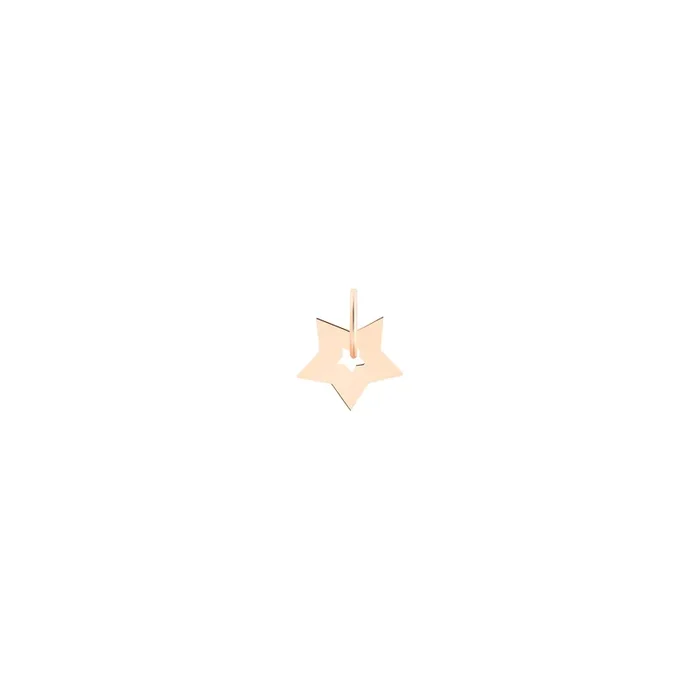 Ginette NY Mini feather charm pendant in rose gold – Lepage