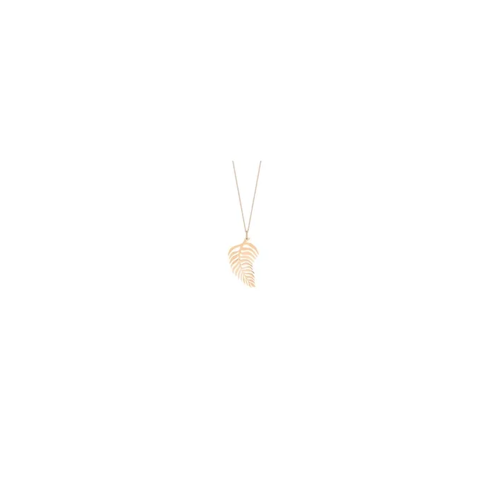 Ginette NY Palms on chain necklace in rose gold – Lepage