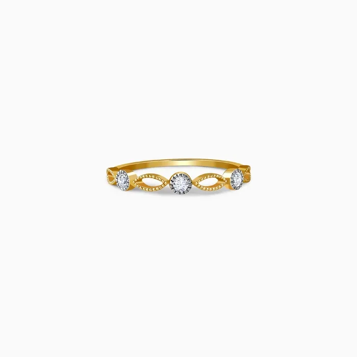 Gold Cirme Lab Grown Diamond Ring
