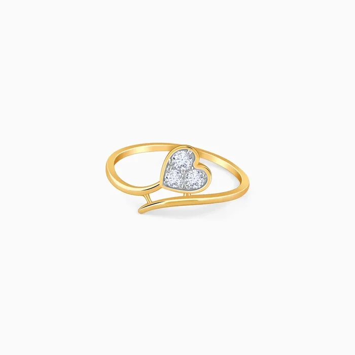Gold HeartPop Lab Grown Diamond Ring