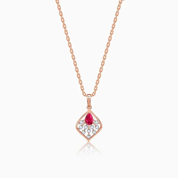 Gold Lilianth Lab Grown Diamond Pendant