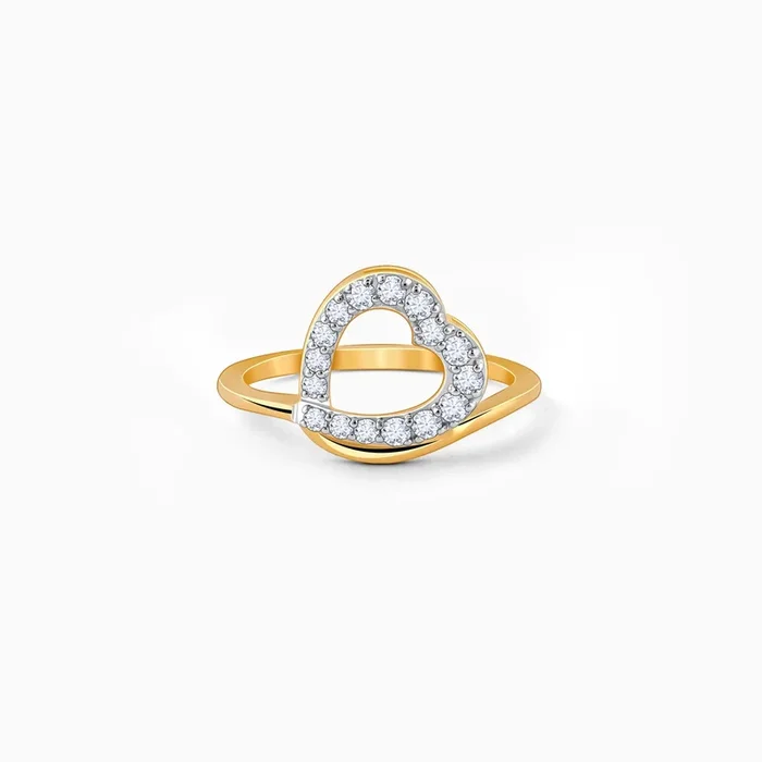 Gold Love Pop Diamond Ring