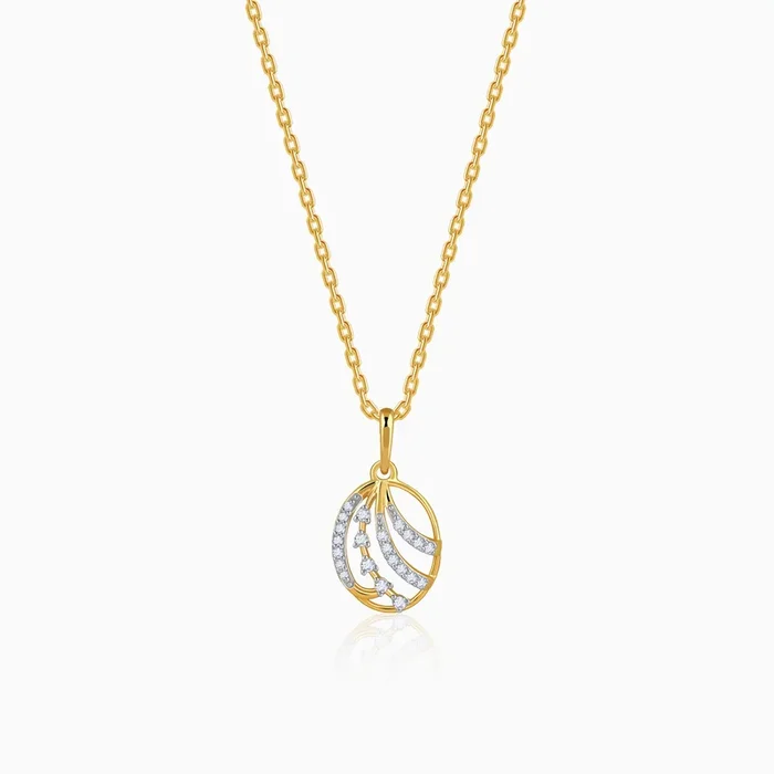Gold Vortelle Lab Grown Diamond Pendant