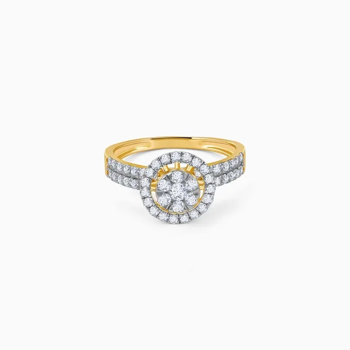 Gold Whirlwind Diamond Ring