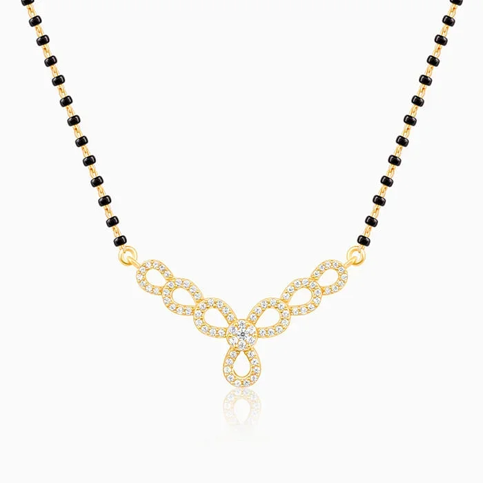 Golden Enamoured In Love Mangalsutra