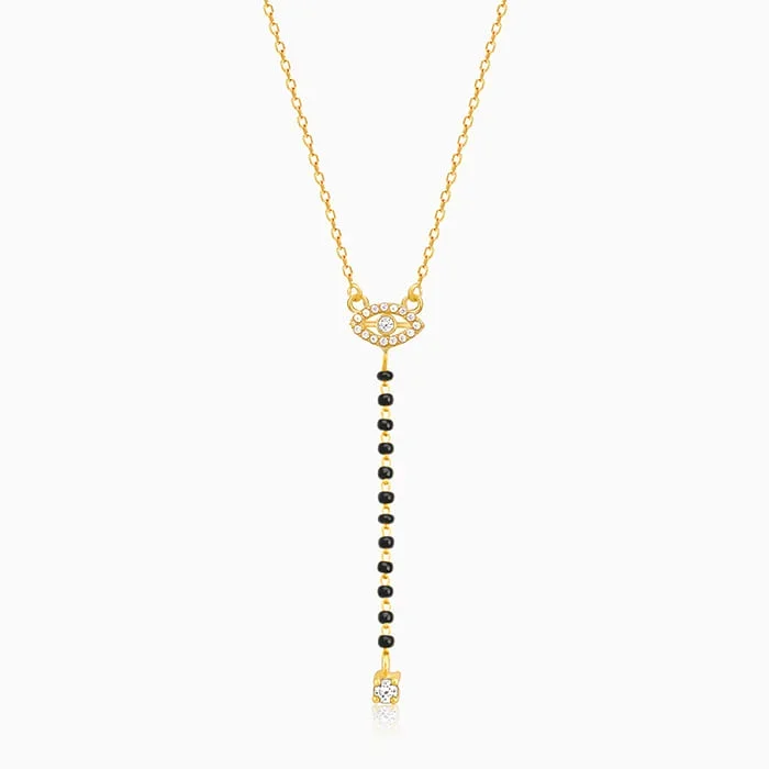 Golden Evil Eye Drop Mangalsutra