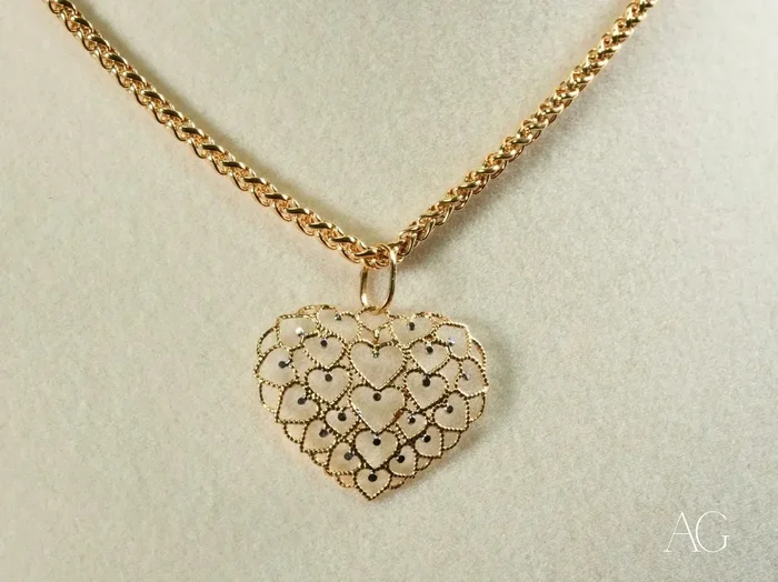 Golden Hearts Pendant