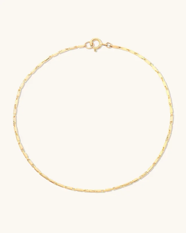 Golden Line Chain Anklet