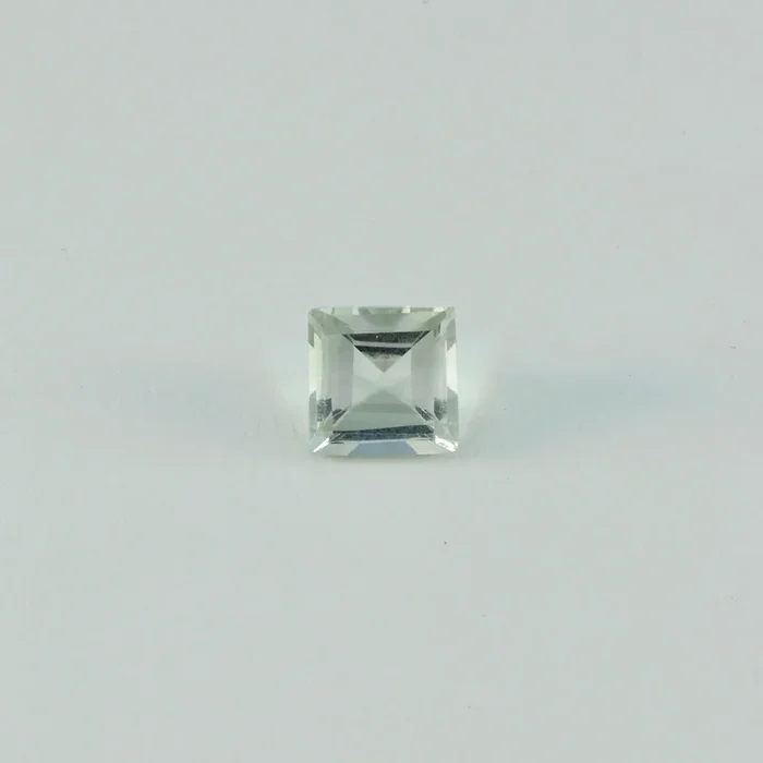 Green Amethyst 10PC Tiny 3×3 MM Square Faceted Green Fiery Semi Precious Gems