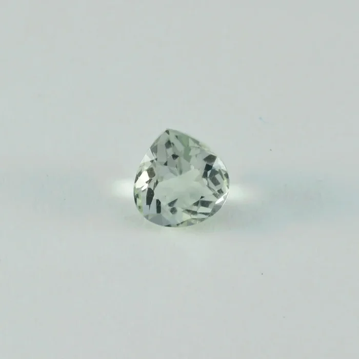 Green Amethyst 1PC Chunky 16×16 MM Heart Faceted Green Pure Semi Precious Loose Gems