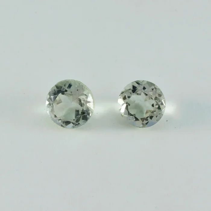 Green Amethyst 1PC Large 11×11 MM Round Faceted Green Fine Semi Precious Gems