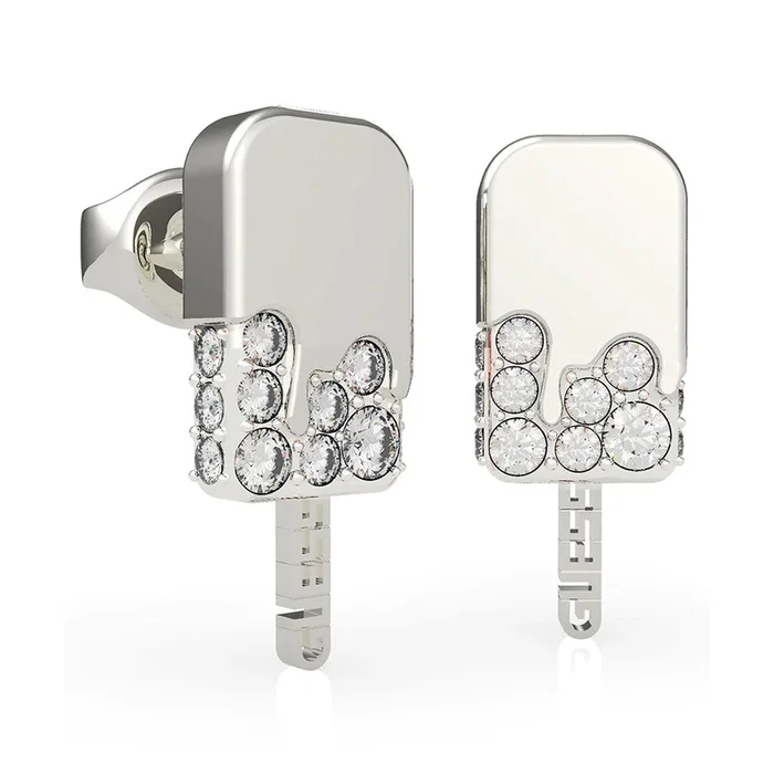 GUESS Pave Ice Pop Stud Earrings