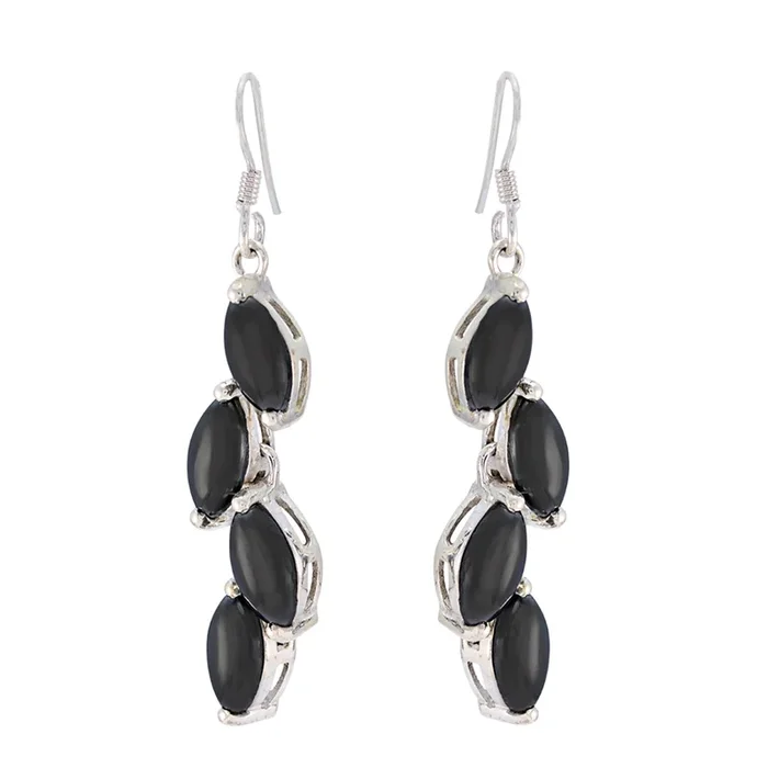 Gunmetal American Luisa multiple Dangle Gray 92.5 Silver Earring