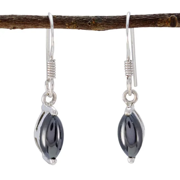 Gunmetal Russian Josephine multiple Dangle Gray Sterling Silver Earring