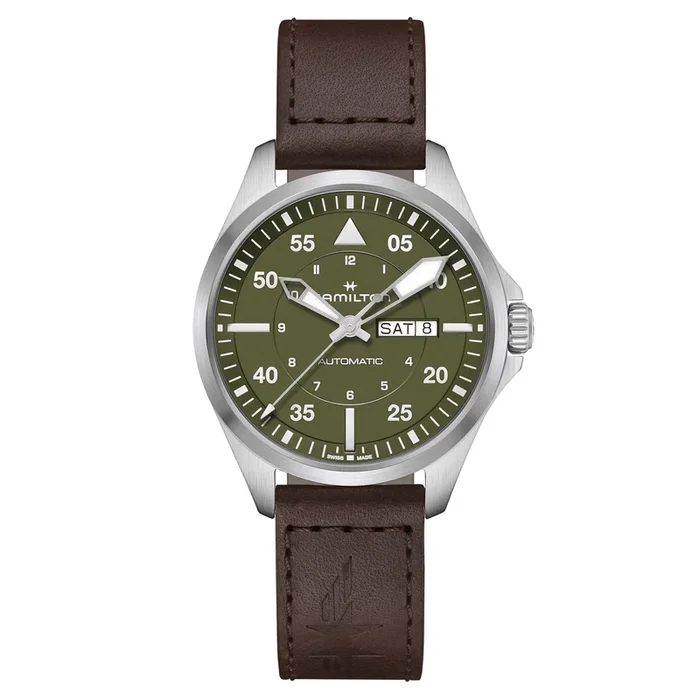 Hamilton Khaki Aviation Pilot Day Date Auto Watch H64635560 – Lepage