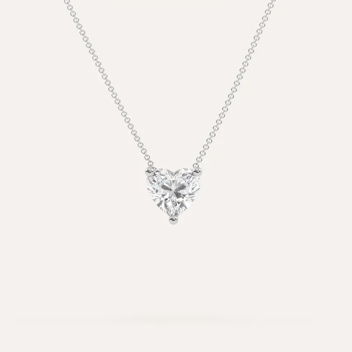 Heart Floating Diamond Necklace Setting