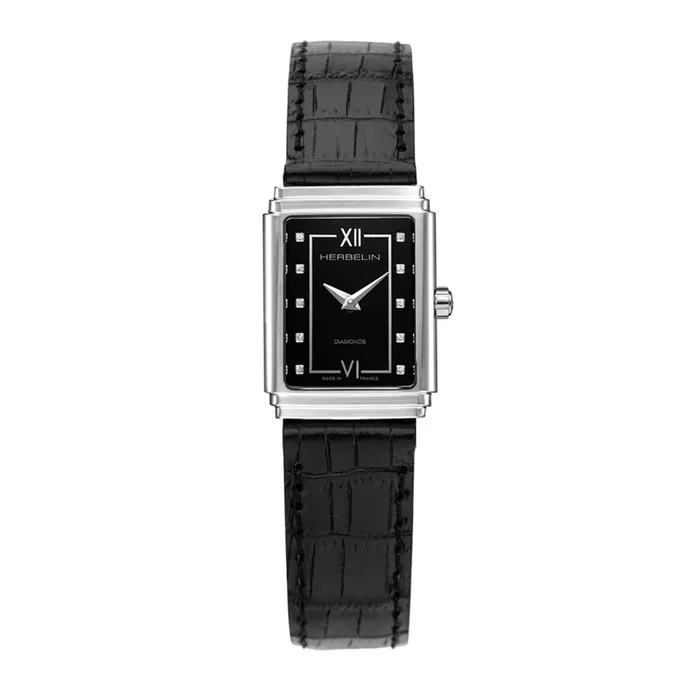 Herbelin Art Déco 1925 Steel & Diamonds 17577AP84 – Lepage