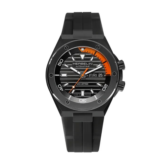Herbelin Cap Camarat Diver Automatic Black 1745N14CA – Lepage