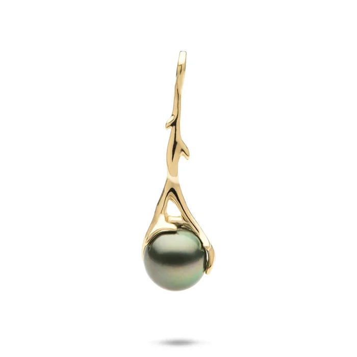 Heritage Tahitian Pearl Pendant in Gold – 33mm