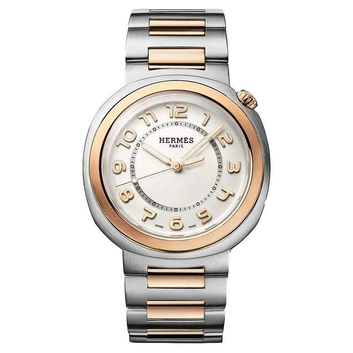 HERMÈS Cut Large Modèle automatic rose gold and steel 36 mm Watch W403249WW00 – Lepage
