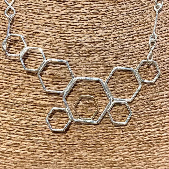 Honeycomb Cluster Necklace