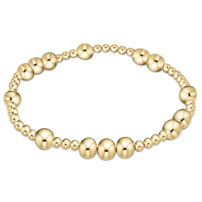 Hope Unwritten 6mm Bead Bracelet – Gold