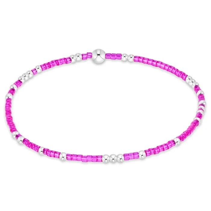 Hope Unwritten Sterling Bracelet – Fuchsia