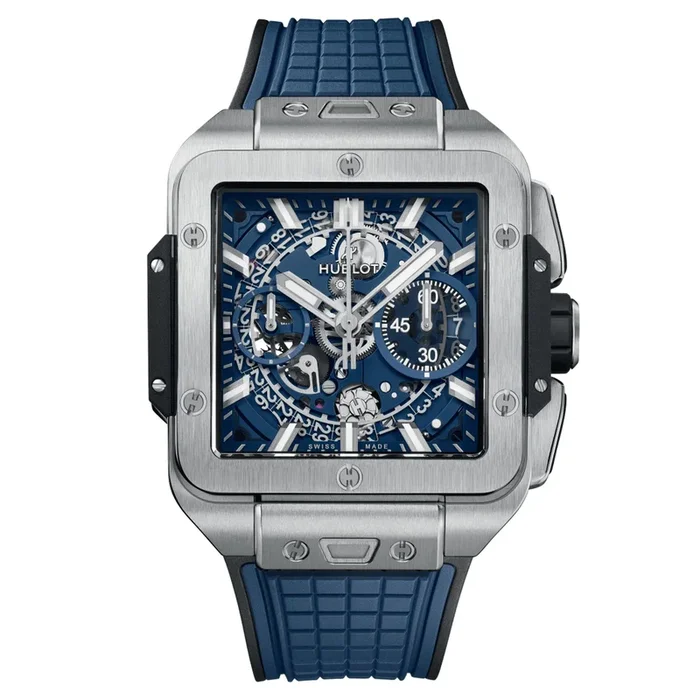 Hublot Square Bang Unico Titanium Blue Watch 821.NX.5170.RX – Lepage