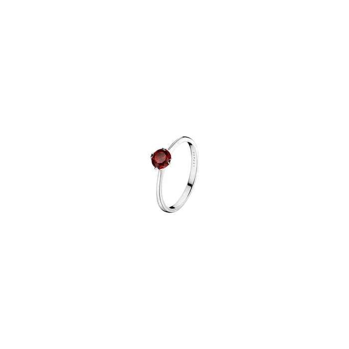 Idylle engagement ring in white gold and ruby | LEPAGE