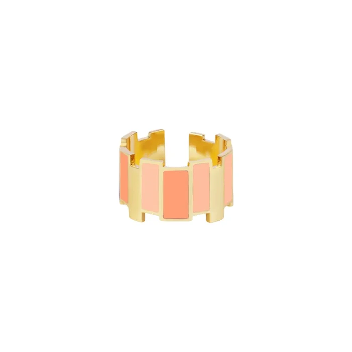 Inès Multicolor Ring – Orange Coral