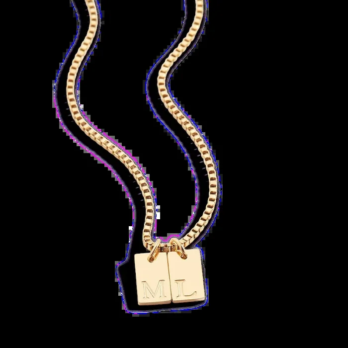 Initial Tag Necklace