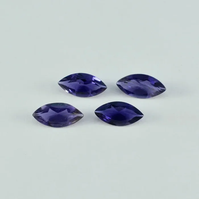 Iolite 10PC Tiny 2.5×5 MM Marquise Faceted Blue Polished Semi Precious Loose Gems