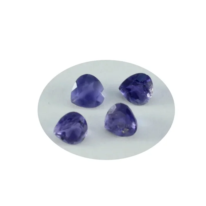 Iolite 1PC Chunky 15×15 MM Heart Faceted Blue Superior Semi Precious Gems