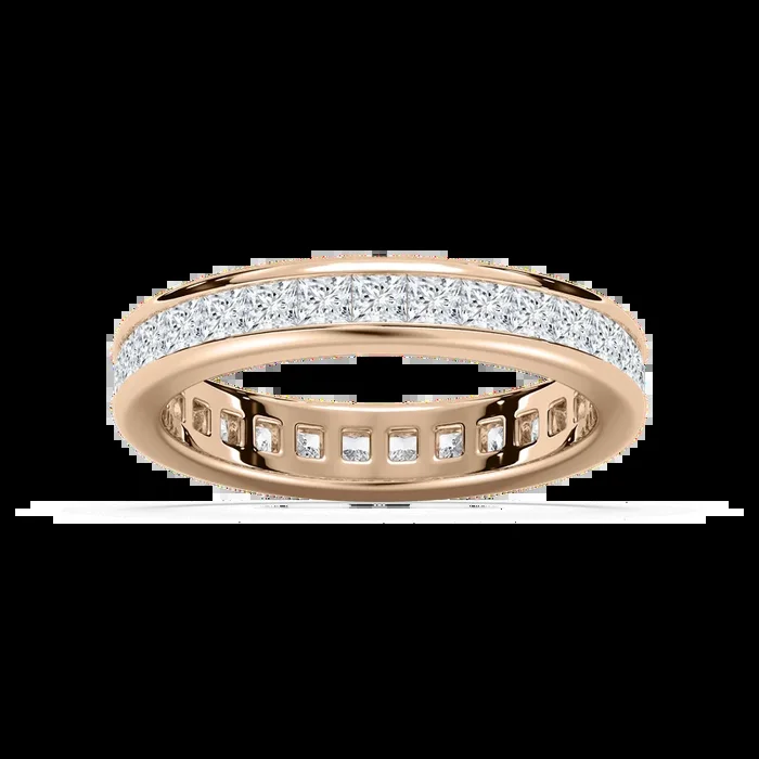Iris 2 ctw Princess Lab Grown Diamond Channel Set Eternity Band
