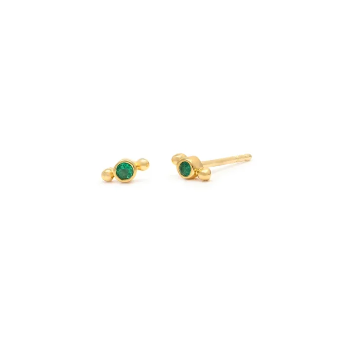 Isla Emerald Studs