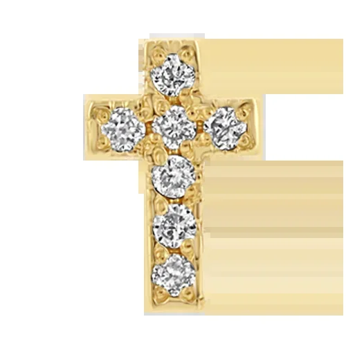 Itty Bitty Pavé Diamond Cross