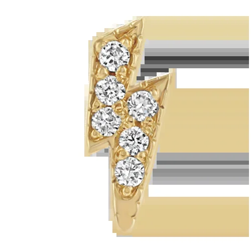 Itty Bitty Pavé Diamond Lightning Bolt