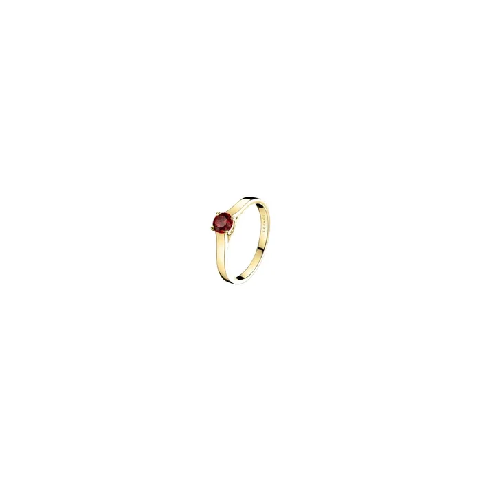 Jackie engagement ring in yellow gold and ruby | LEPAGE