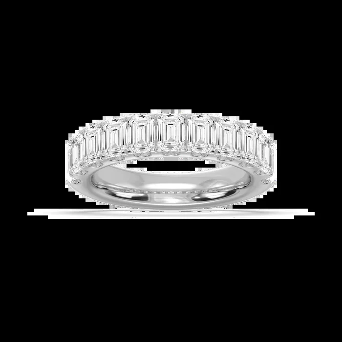 Jennifer Emerald Lab Grown Diamond Eleven Stone Wedding Band