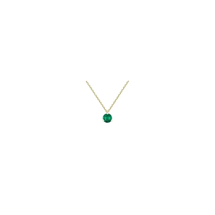 Joli Coeur necklace in yellow gold and emerald LEC10EJ – Lepage
