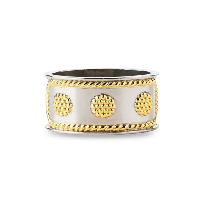 Juliska Berry & Thread Napkin Ring – Silver/Gold