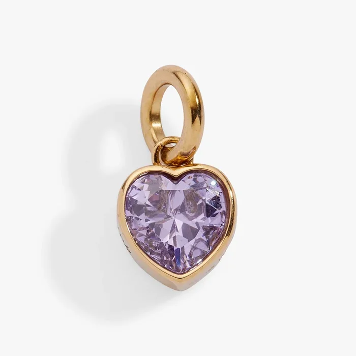 June ‘Luck’ Heart Birthstone Charm