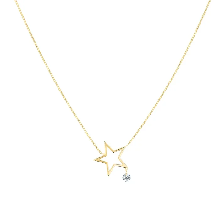 La Brune et La Blonde Mon Etoile necklace yellow gold diamond | LEPAGE